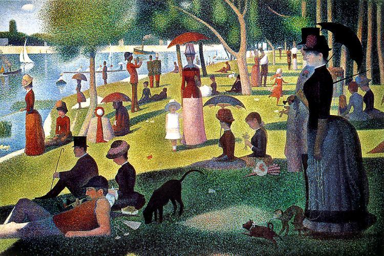 Seurat-Sunday afternoon on the island of Grande Jatte